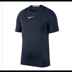 NIKE PRO navy dri fit top